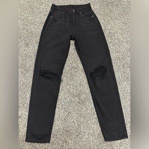 Black High-waisted Mom Jeans! Size 00 Long!!